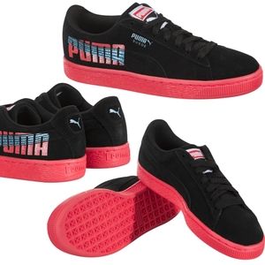 💖Puma Suede Classic Glitz Pink Alert Puma Black